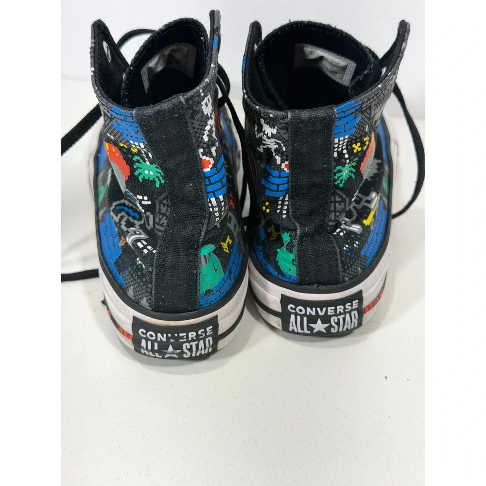 Converse Chuck Taylor All Star 8-Bit Video Game Pixel Art High Top Shoes 5Y